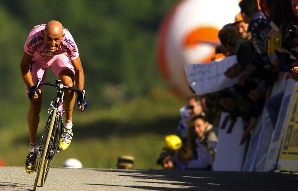16 Jul 2000: Marco Pantani of Italy and the Mercatone-Uno team climbs to the finish to win Stage 15 between Briancon-Courchevel during the 2000 Tour De France, France. Mandatory Credit: Tom Able-Green/ALLSPORT