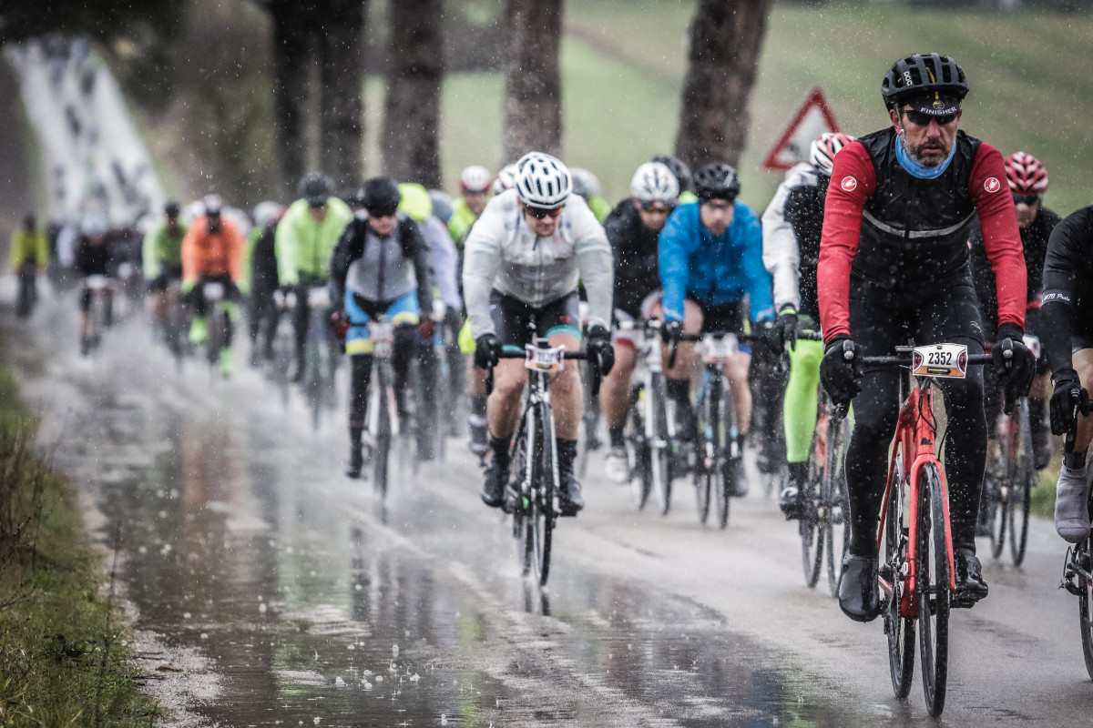Le fontana di acqua in fila